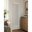 Aquarius Bathrooms Column Radiator 1500 x 425mm Aquarius Foundry Vertical 2 Column Radiator in White