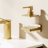 Crosswater Soap Dispenser Brushed Brass Crosswater Rotar Soap Dispenser