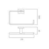 VADO Towel Rails and Rings Vado Level Towel Ring in Chrome
