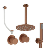 UK Bathroom Store Concealed Shower Set Crosswater Module Shower Set 6 - 3 Outlet with Overhead Shower, Handset and Overflow Bath Filler