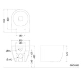 Crosswater Wall Hung Toilet Crosswater Glide II Short Projection Wall Hung Rimless Toilet with Quick Release Soft Close Seat
