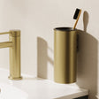 Crosswater Toothbrush Holder Stainless Brushed Brass Effect Crosswater 3ONE6 Toothbrush Holder