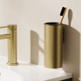 Crosswater Toothbrush Holder Stainless Brushed Brass Effect Crosswater 3ONE6 Toothbrush Holder