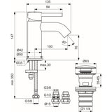 Ideal Standard Basin Mixer Tap Ideal Standard Ceraline Single Lever Basin Mixer Tap with Clicker Waste in Chrome