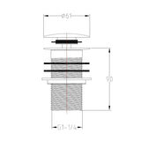 Imex Basin Waste Imex Basin Solid Brass Unslotted Basin Clicker Waste