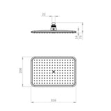 Crosswater Fixed Shower Head Crosswater Essence Fixed Shower Head with Air System in Chrome