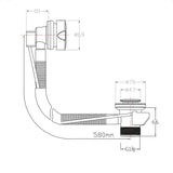 Imex Bath Waste Imex Standard Bath Pop Up Bath Waste