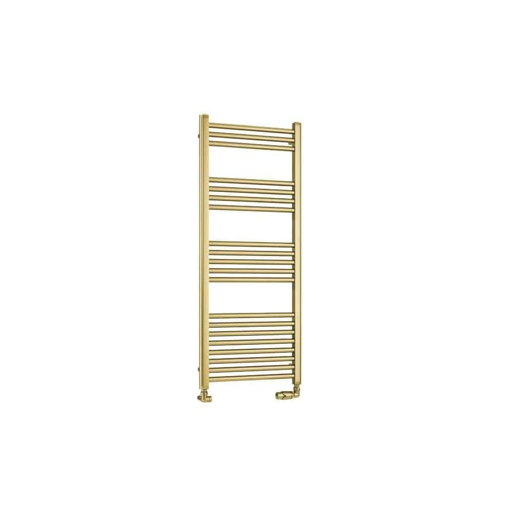 Eastbrook Wendover Straight Heated Towel Rail in Brushed Brass