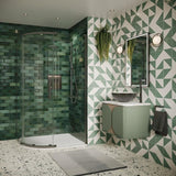 Crosswater Quadrant Shower Enclosure 800 x 800 / Slate Crosswater Asura 8mm Quadrant Sliding Shower Door