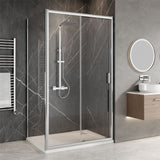 Aquarius Bathrooms Sliding Shower Door Aquarius Urbano 6mm Sliding Shower Door 1850mm