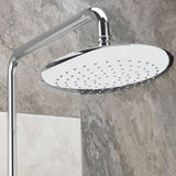 Sagittarius Exposed Shower Set Sagittarius Aurora Deluxe Exposed Shower Valve with Fixed Head, Riser and Handset in Chrome