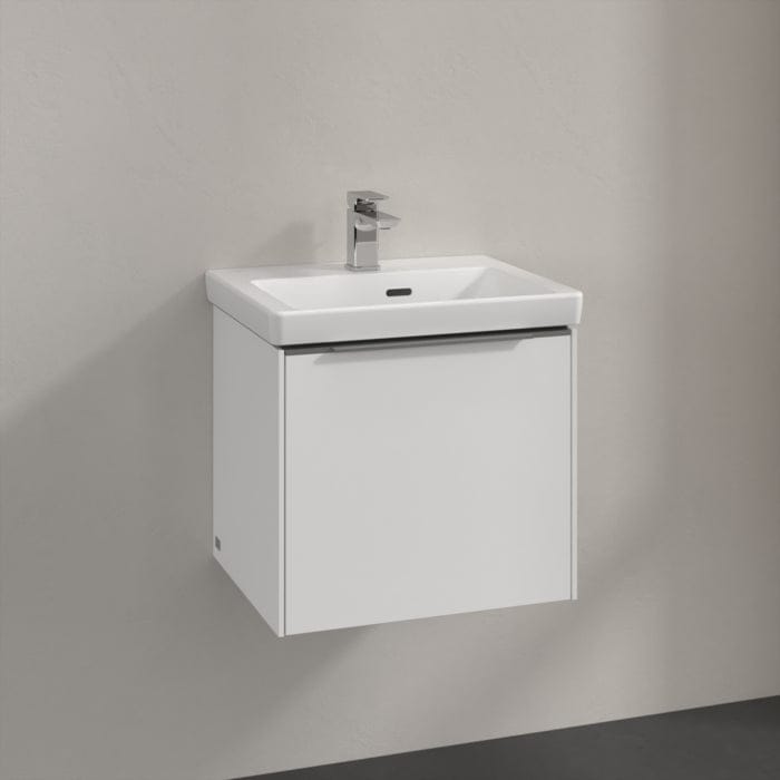 Villeroy & Boch Wall Mounted Vanity Unit Villeroy & Boch Subway 3.0 Wall Hung 500mm One Drawer Vanity Unit with Basin