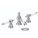 Heritage 3 Tap Hole Basin Set Heritage Glastonbury 3 Tap Hole Basin Mixer Tap
