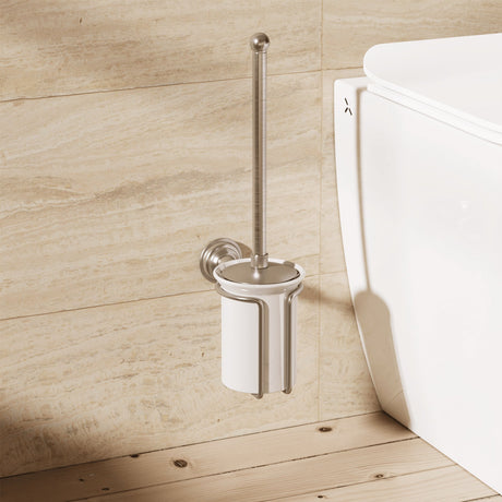 Crosswater Toilet Brush Brushed Nickel Crosswater Belgravia Toilet Brush and Holder