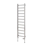 Eastbrook Ladder Rail 1750 x 450 / Dual Fuel Eastbrook Tuscan Round Heated Towel Rail in Chrome