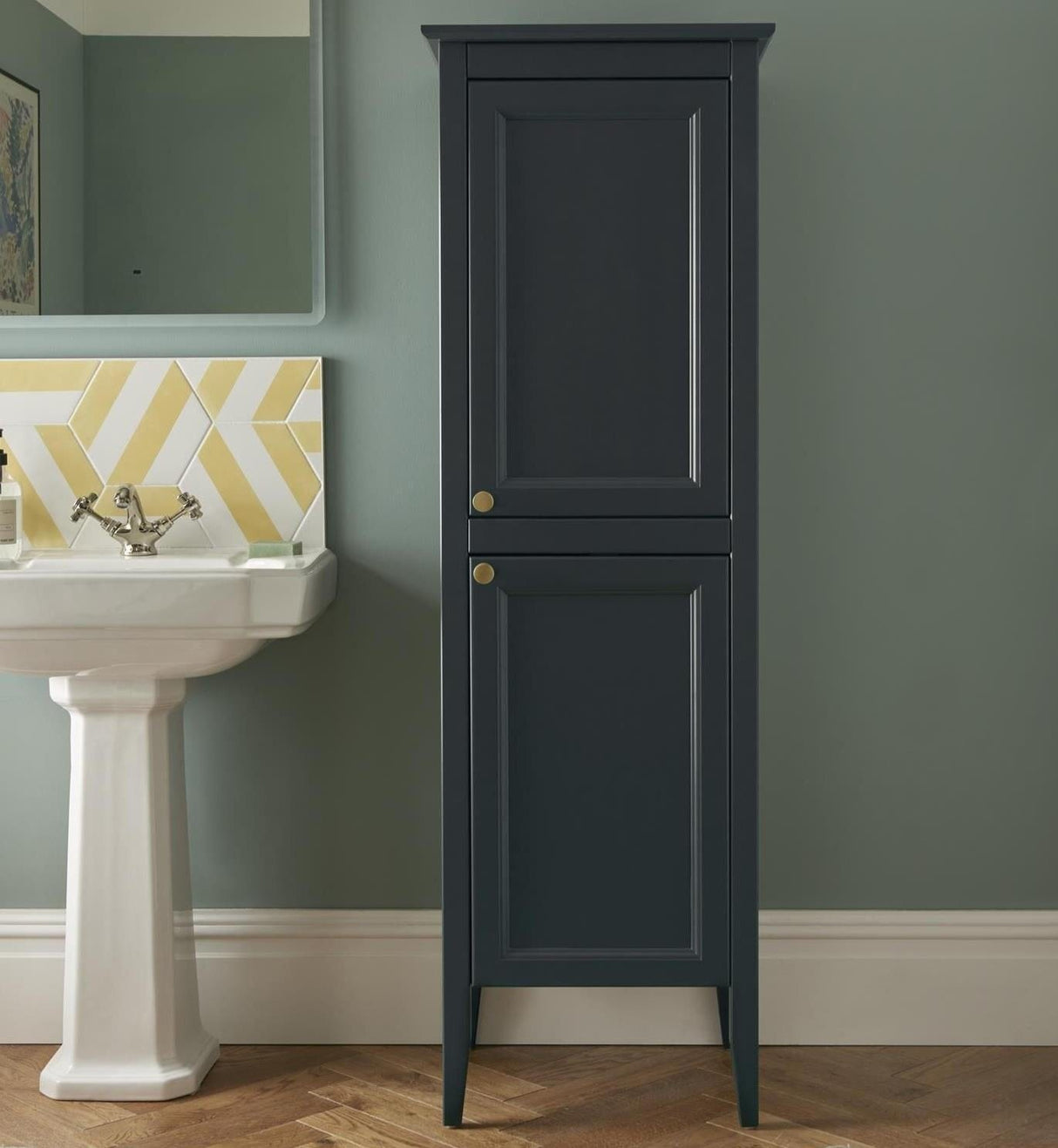 Heritage Storage Unit Graphite Heritage Caversham Freestanding Tall Boy