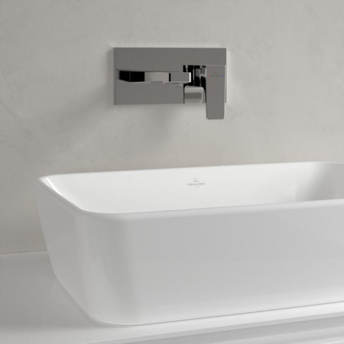 Villeroy & Boch Countertop Basin Villeroy & Boch Architectura Rectangular 600mm Countertop Basin (with Overflow) in Alpin White