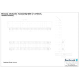 Eastbrook Column Radiator Eastbrook Rivassa Traditional 2 Column Radiator in Gloss White