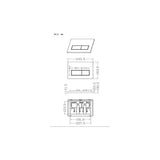 Aquarius Bathrooms Wall Hung WC Frame Aquarius Urbano 1080mm Frame and Cistern with Flush Plate