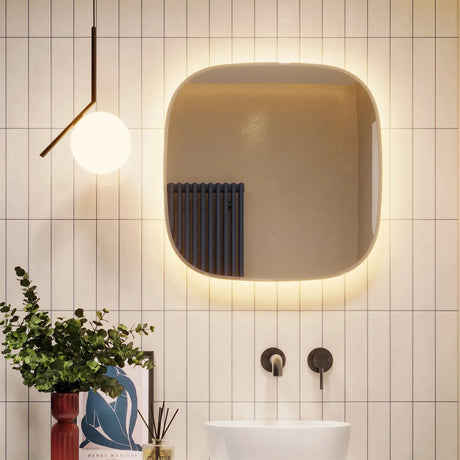 hib. Illuminated Mirror 600 x 600mm hib. Quinn Bevelled LED Illuminated Mirror