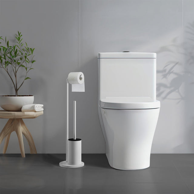 Smedbo Toilet Roll Holder White Smedbo Beslagsboden Curve Freestanding Toilet Roll Holder and Toilet Brush
