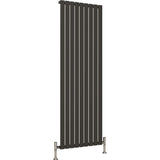 Aquarius Bathrooms Panel Radiator 1800 x630mm / Anthracite Aquarius Flat Single Vertical Radiator