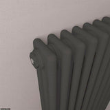 Eastbrook Rivassa Traditional 3 Column Radiator in Matt Black