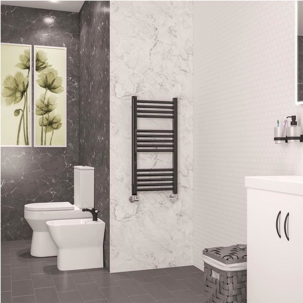 Eastbrook Wendover Straight Heated Towel Rail in Black Gold