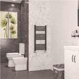 Eastbrook Wendover Straight Heated Towel Rail in Black Gold