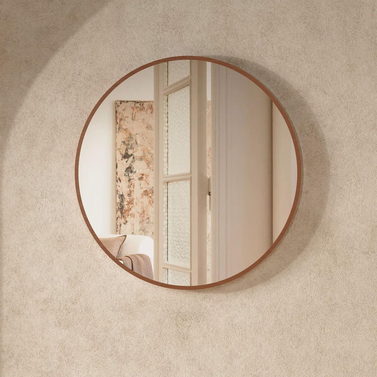 Crosswater Standard Mirror 600mm / Brushed Bronze Crosswater Infinity Round Framed Mirror