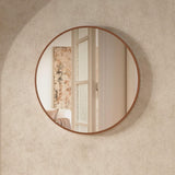Crosswater Standard Mirror 600mm / Brushed Bronze Crosswater Infinity Round Framed Mirror