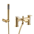 Aquarius Bath Shower Mixer Brushed Brass Aquarius Arc Bath Shower Mixer Tap with Shower Kit