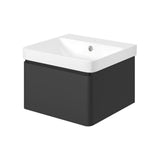 Aquarius Bathrooms Wall Mounted Vanity Unit Aquarius Sophie Wall Hung One Drawer Vanity Unit with 1 Tap Hole Basin