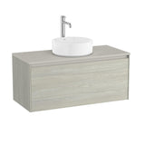 Roca Wall Mounted Vanity Unit Roca Ona 1000mm Wall Mounted One Drawer Vanity Unit with Countertop