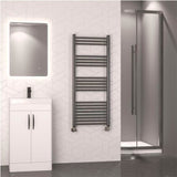 Eastbrook Wendover Straight Heated Towel Rail in Brushed Gunmetal