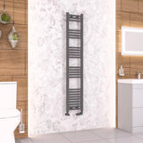 Eastbrook Wendover Straight Heated Towel Rail in Anthracite
