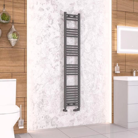 Eastbrook Wendover Straight Heated Towel Rail in Anthracite