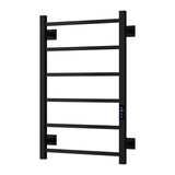 Reina Designer Towel Radiator 800 x 500mm / Matt Black Reina Velino Dry Electric Designer Towel Radiator