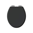 Burlington Toilet Seat Matt Black / Brushed Nickel Burlington Guild Close Toilet Seat