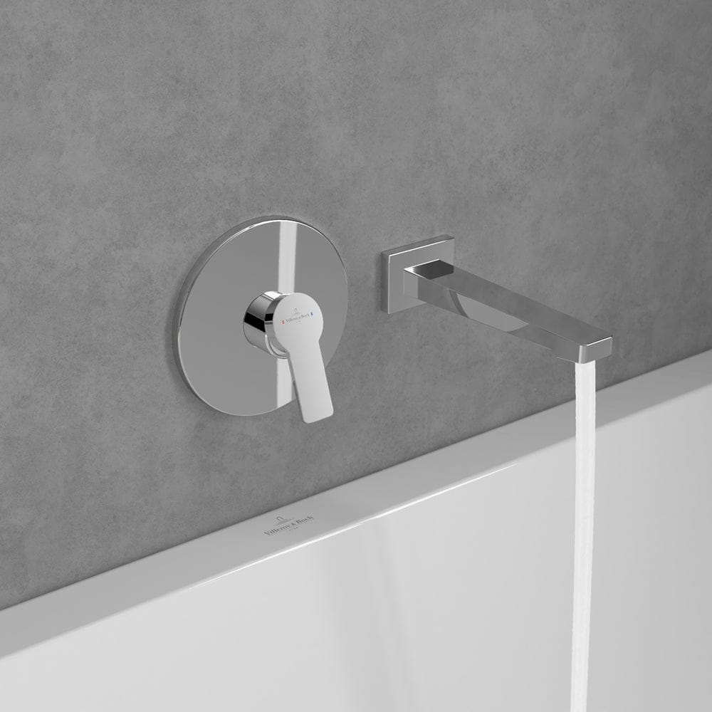 Villeroy & Boch Bath Spout Villeroy & Boch Architectura Square Wall Mounted Bath Spout
