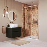 Crosswater Sliding Shower Door Brushed Bronze / 2000 x 1100 Crosswater Asura 8mm Sliding Shower Door
