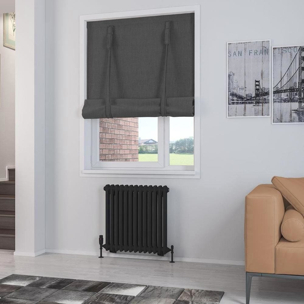 Eastbrook Rivassa Traditional 2 Column Radiator in Matt Black