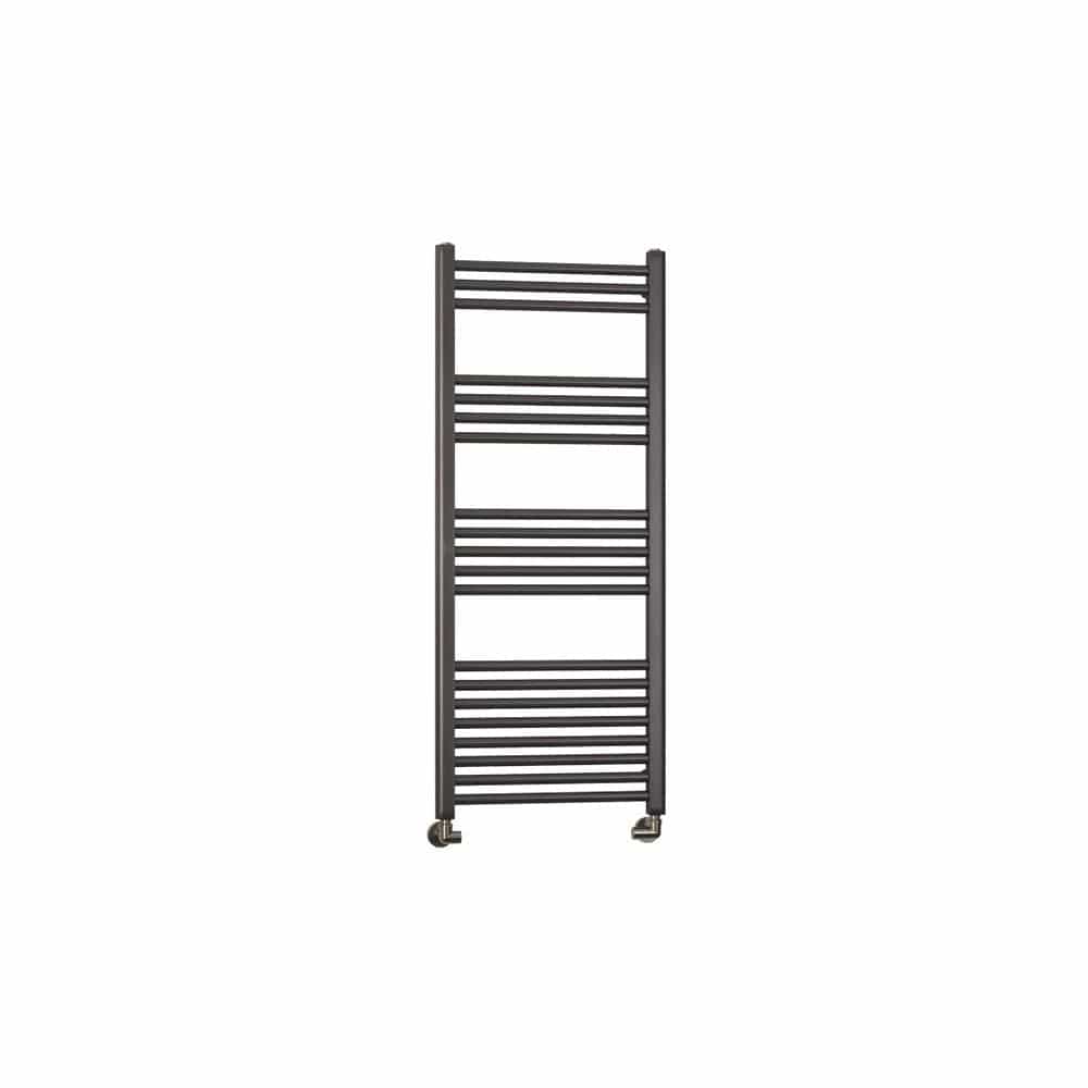 Eastbrook Ladder Rail Eastbrook Wendover Straight Heated Towel Rail in Brushed Gunmetal