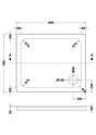 Aquarius Bathrooms Rectangle Shower Tray 900x760mm Aquarius Urbano Rectangular Stone Resin Shower Tray with 4 Upstands