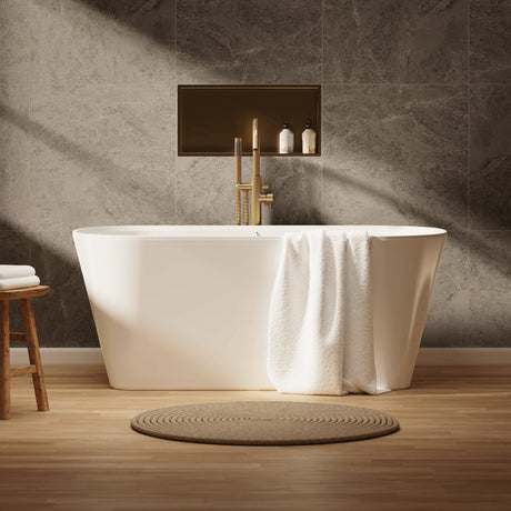 Crosswater Modern Freestanding Bath Gloss White / 1500 x 750mm Crosswater Carne Freestanding Bath