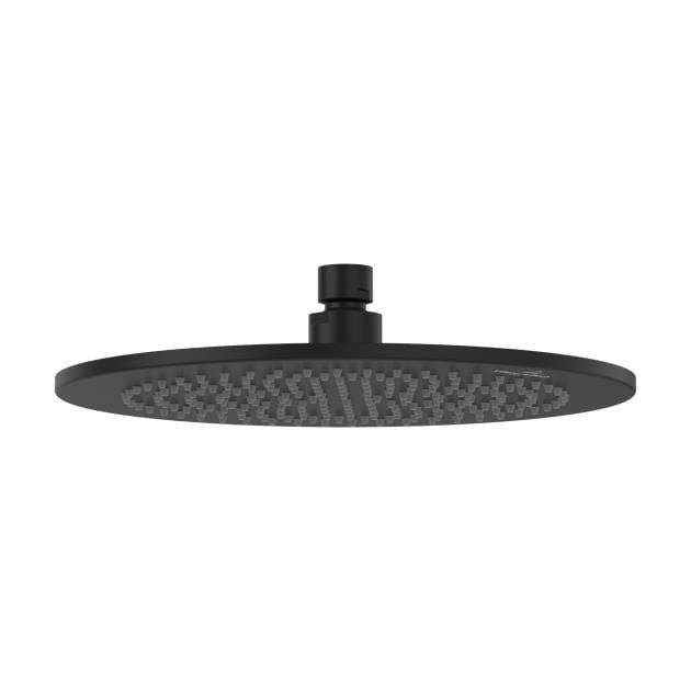 Villeroy & Boch Fixed Shower Head Matt Black Villeroy & Boch Universal Round Fixed Rain Shower Head - 250mm Diameter