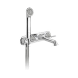 VADO Wall Mounted Bath Tap Vado Arrondi Wall Mounted Thermostatic Bath Shower Mixer Tap with Lever Handles in Chrome