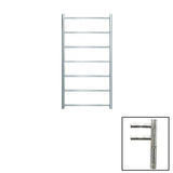 JIS Ladder Rail Polished Chrome / Electric Only with Cylindrical Adjustable Element JIS Sussex Pevensey Vertical Stainless Steel Heated Towel Rail