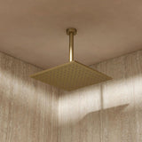 Crosswater Fixed Shower Head Brushed Brass / 300mm Crosswater Zion Fixed Shower Head