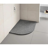 Merlyn Offset Quadrant Shower Tray Fossil Grey / 1200 x 900 Left Hand Merlyn Truestone Offset Quadrant Shower Tray